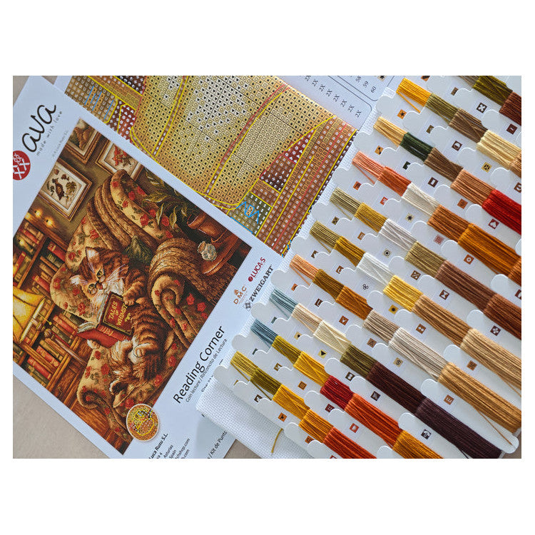 Reading Corner Cross Stitch Kit ~ AVA Stitch