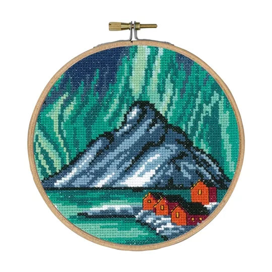 Northern Lights Cross Stitch Kit - Permin