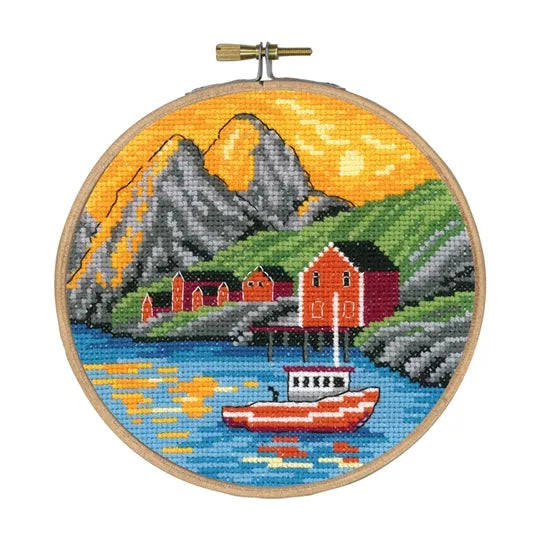 Midnight Sun Cross Stitch Kit - Permin