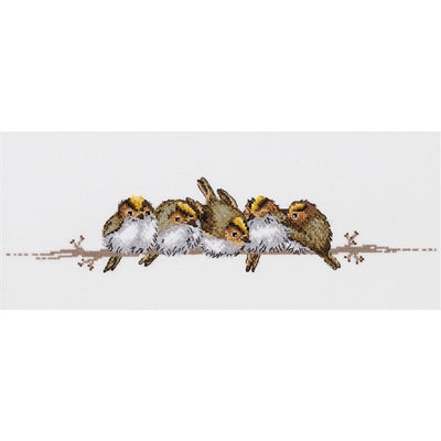 Golden Crested Wrens Cross Stitch Kit ~ Permin