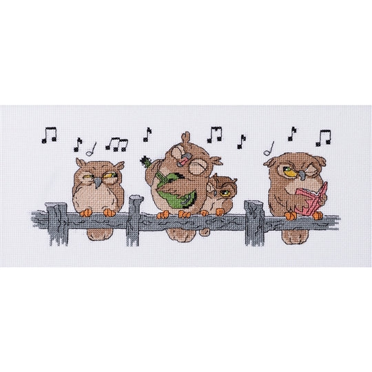 Owl Serenade Cross Stitch Kit - Permin
