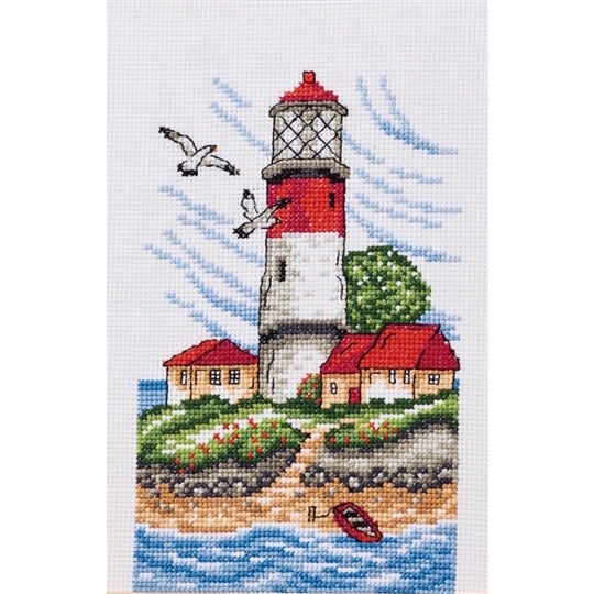 Island Lighthouse Cross Stitch Kit - Permin
