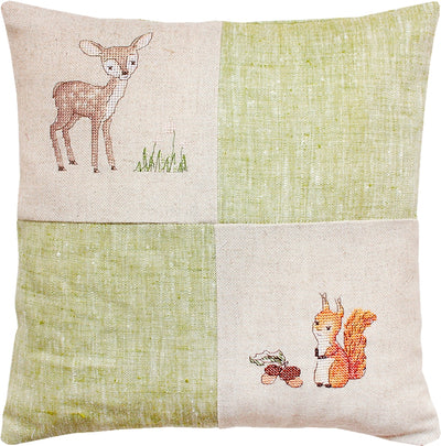 Deer & Squirrel Cushion Cross Stitch Kit - Luca S