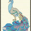 Peacock in Blue Blackwork Kit - Doodlecraft Design