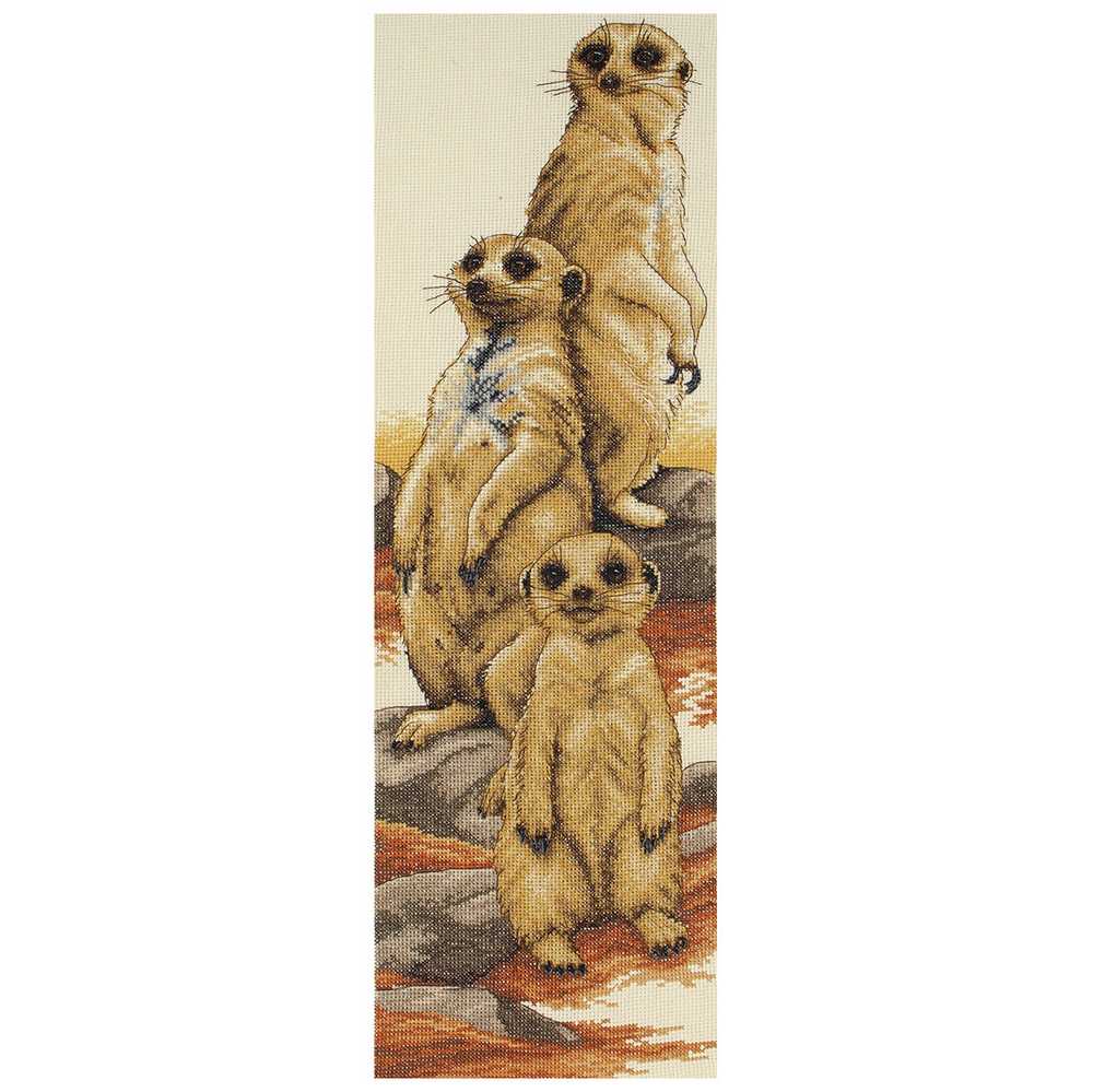 Meerkats - Anchor Cross Stitch Kit