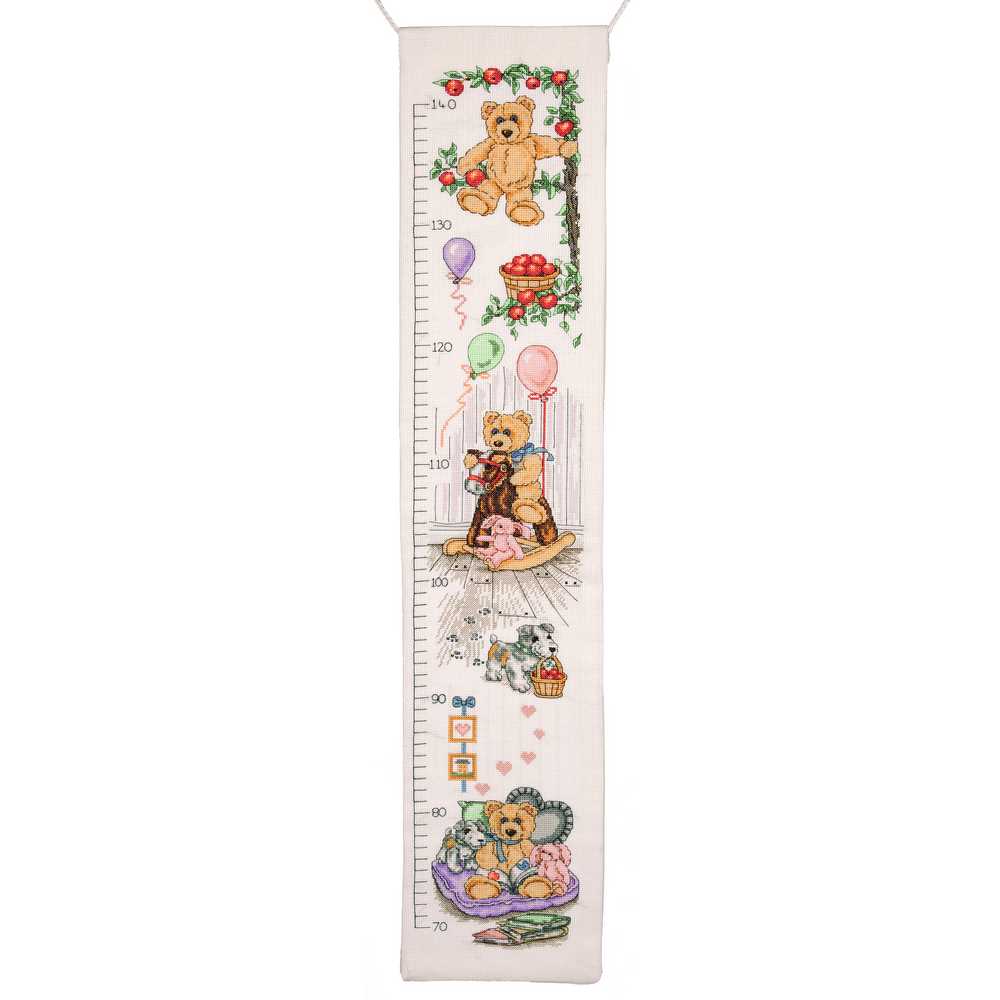 Teddy Height Chart - Anchor Cross Stitch Kit