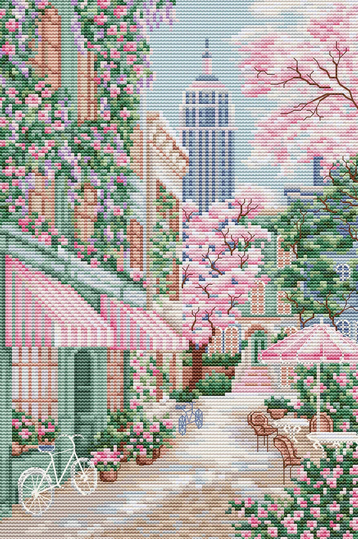 New York City Postcard Collection Cross Stitch Kit ~ Luca S