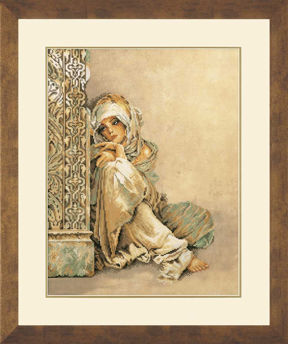 Arabian Woman Counted Cross Stitch Kit Lanarte