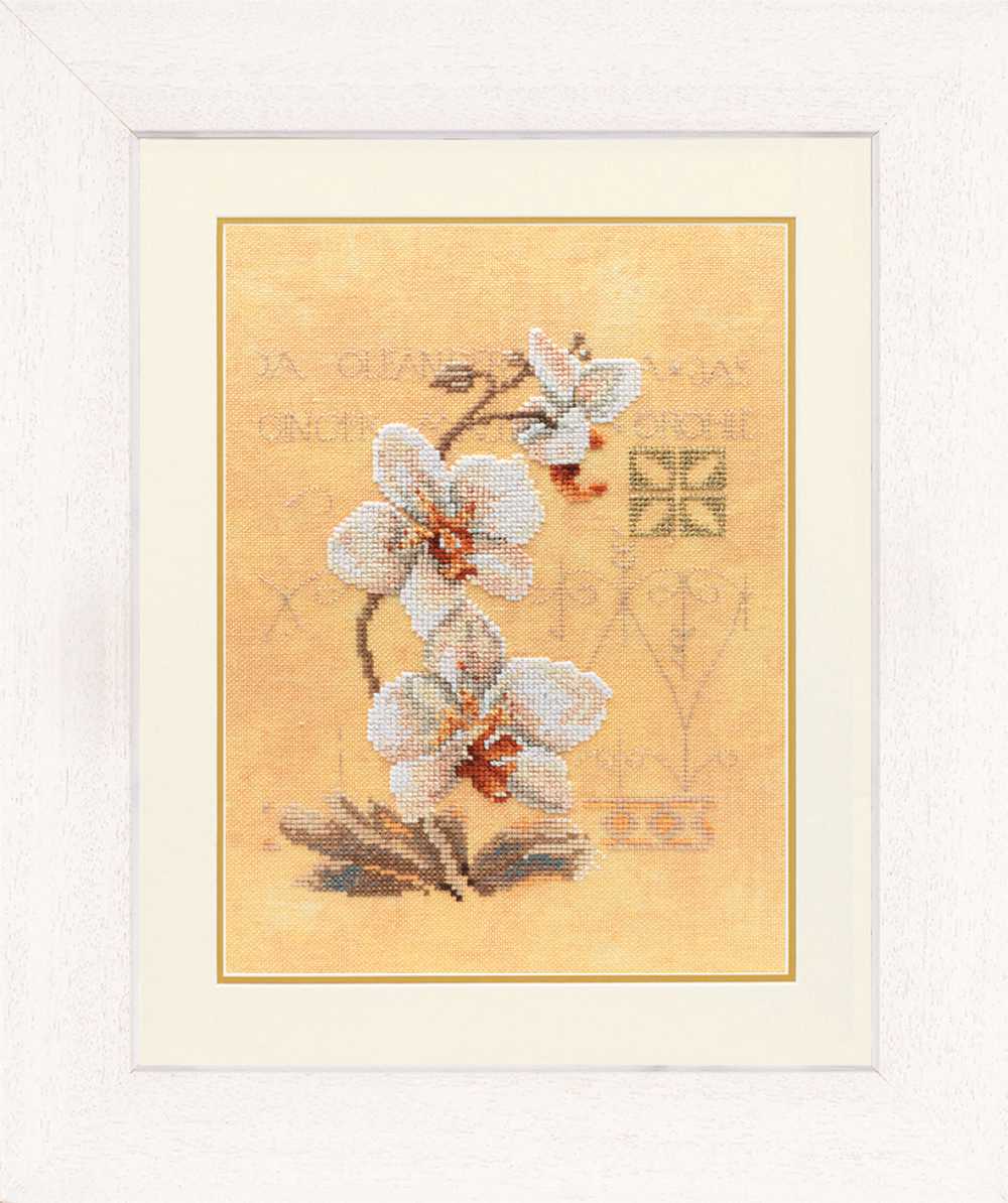 Three Orchids Counted Cross Stitch Kit Lanarte