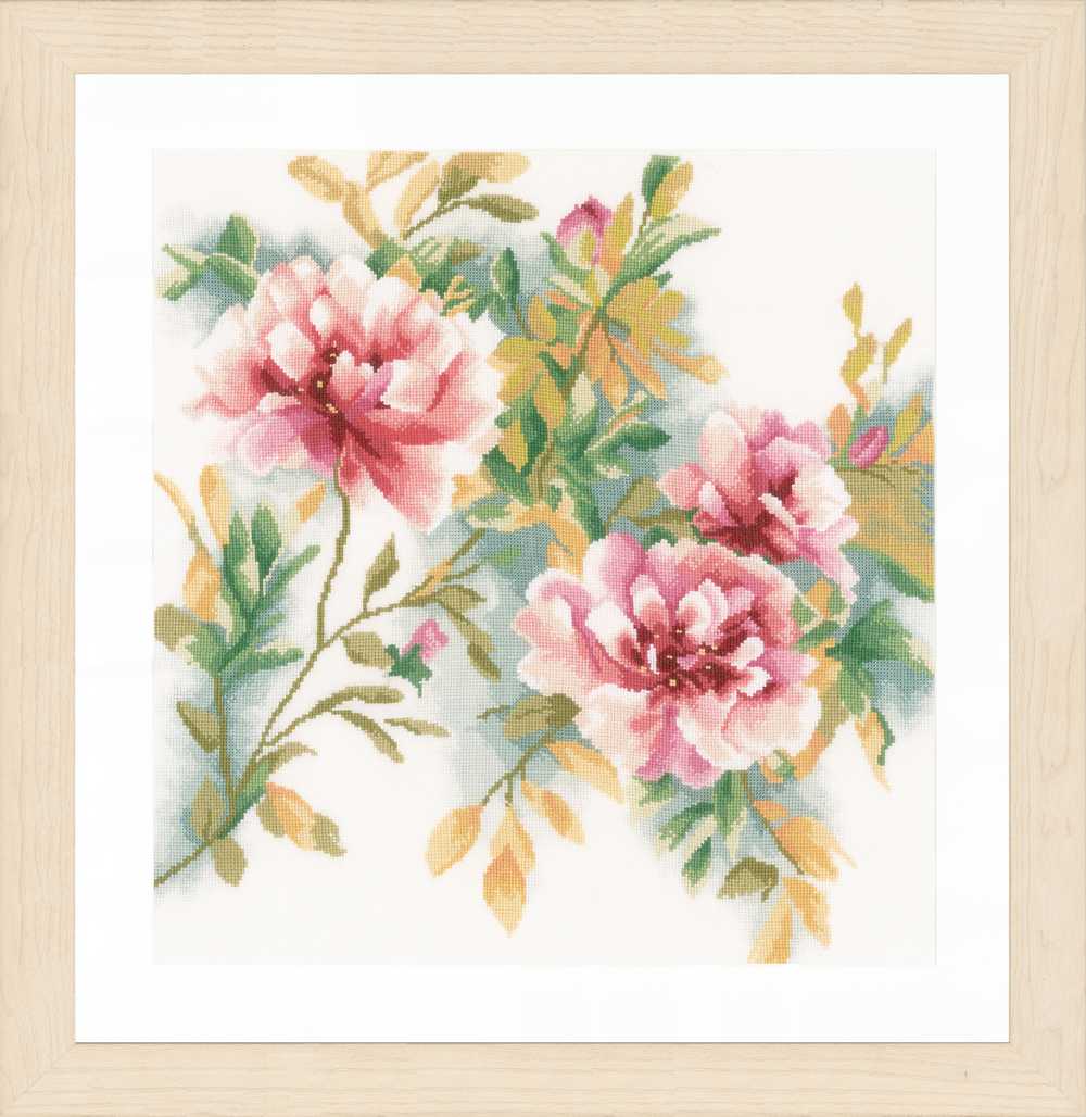 Counted Cross Stitch Kit Rose Branch - Lanarte