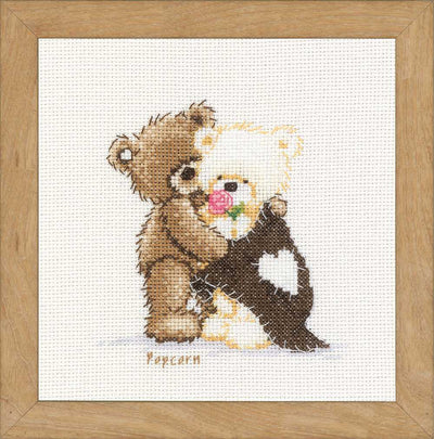 Vervaco Cross Stitch Kit - Popcorn Hugging