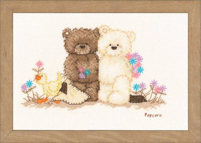 Vervaco Cross Stitch Kit - Popcorn Friends