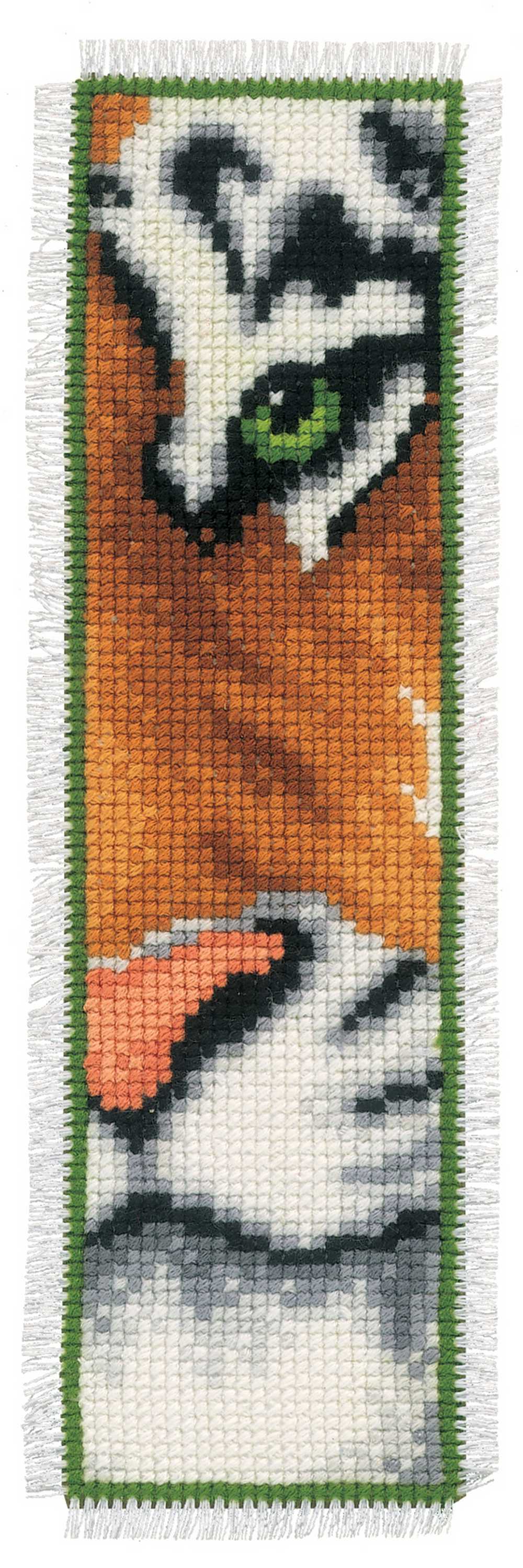 Bookmark Tiger Cross Stitch Kit Vervaco