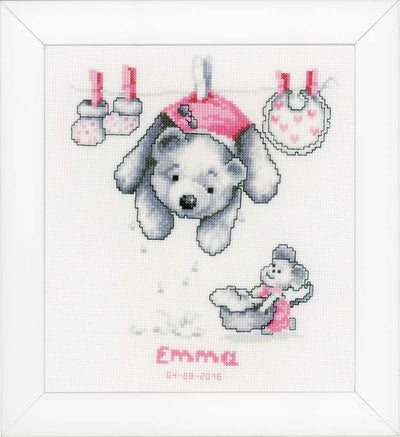 Baby Laundry Cross Stitch Kit Vervaco