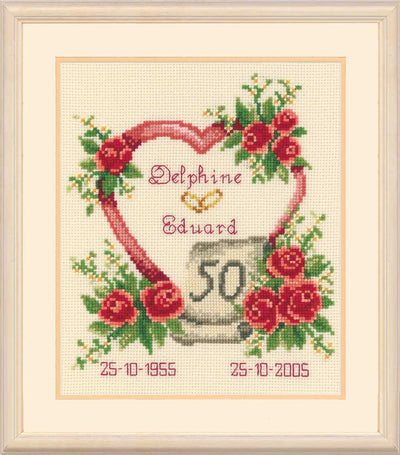 Anniversary Cross Stitch Kit Vervaco
