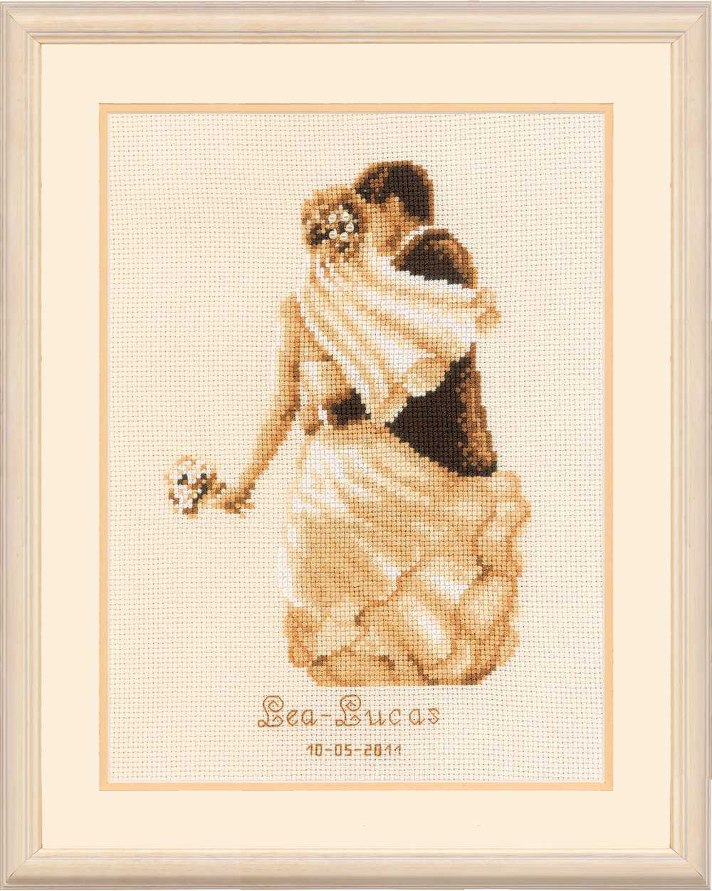Wedding Sampler Private Moment Cross Stitch Kit Vervaco