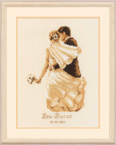 Wedding Sampler Private Moment Cross Stitch Kit Vervaco