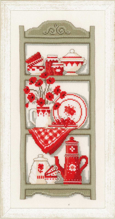 Kitchen Shelves Cross Stitch Kit Vervaco