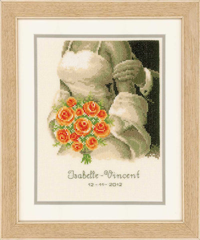 Wedding Sampler The Bouquet Cross Stitch Kit Vervaco