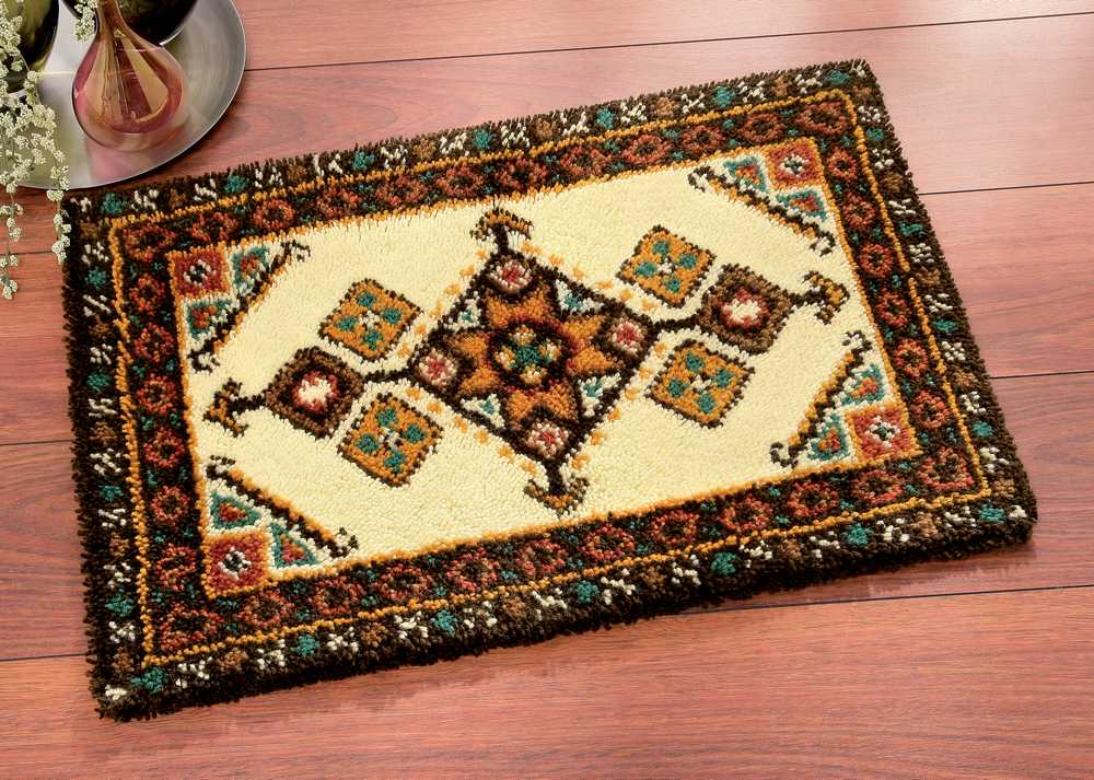 Rectangular Hooked Rugs Rug: Rectangular Latch Hook Kit Vervaco – Very Crafty