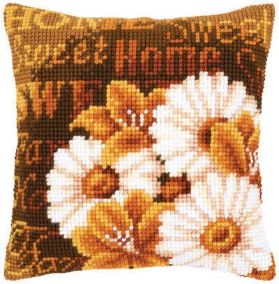 Daisies Cushion Front Cross Stitch Kit Vervaco