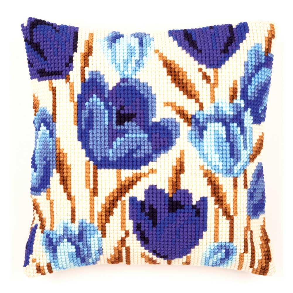 Crocus Cushion Front Cross Stitch Kit Vervaco