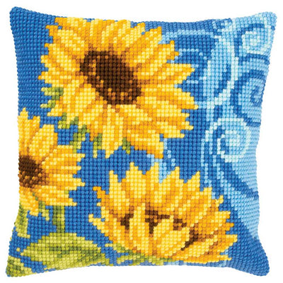 Sunflowers Cushion Front Cross Stitch Kit Vervaco