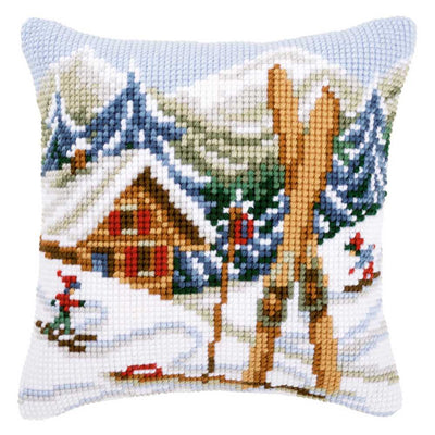 Snow Fun Cushion Front Cross Stitch Kit Vervaco