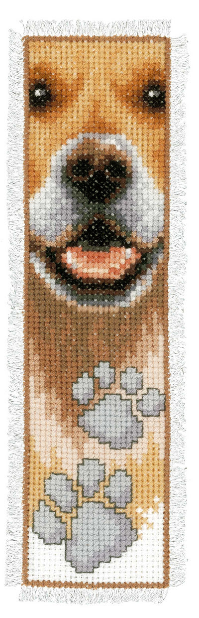 Vervaco Cross Stitch Bookmark Kit - Dog Footprint
