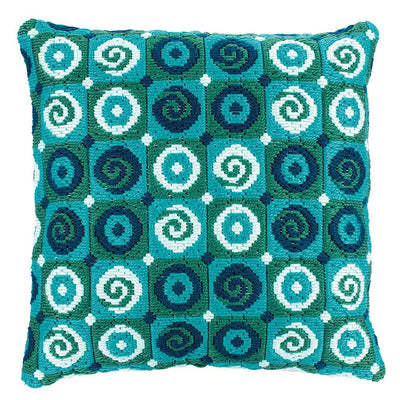 Vervaco Long Stitch Kit - Swirls Cushion