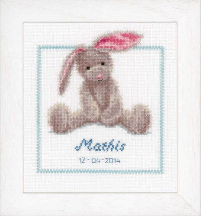 Cute Bunny Cross Stitch Kit by Vervaco