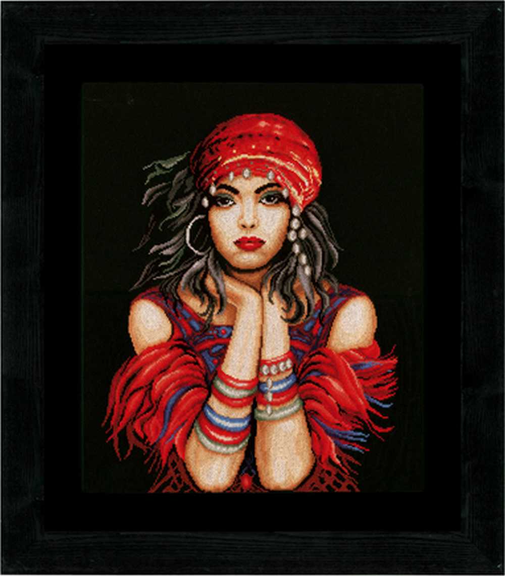 Gypsy Girl (Aida,B) Counted Cross Stitch Kit Lanarte