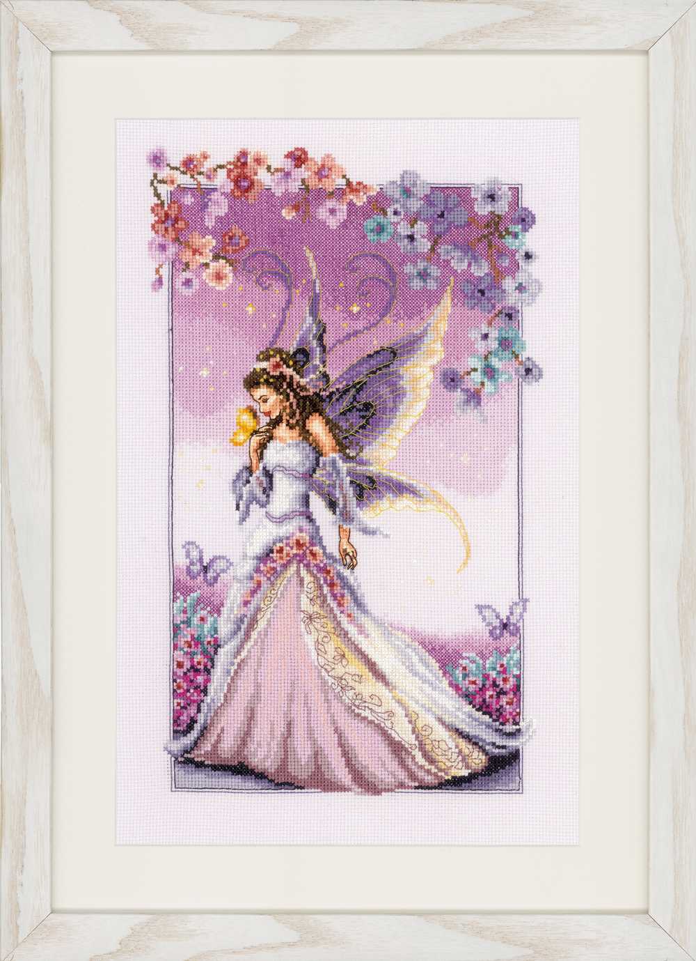 Purple Fairy Cross Stitch Kit Vervaco