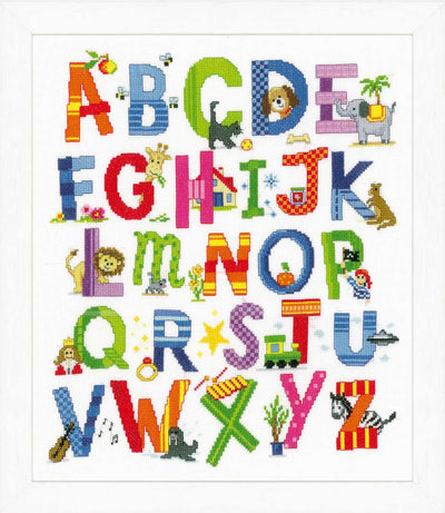 Animal Alphabet Cross Stitch Kit Vervaco