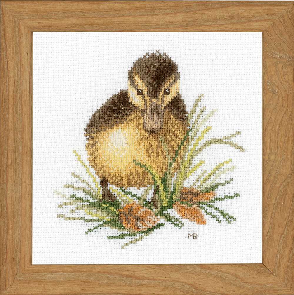 Duckling One (Aida) Counted Cross Stitch Kit Vervaco