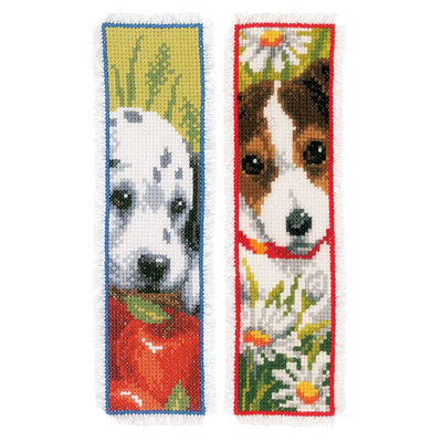 Vervaco Cross Stitch Kit - Set 2  Dog Bookmarks