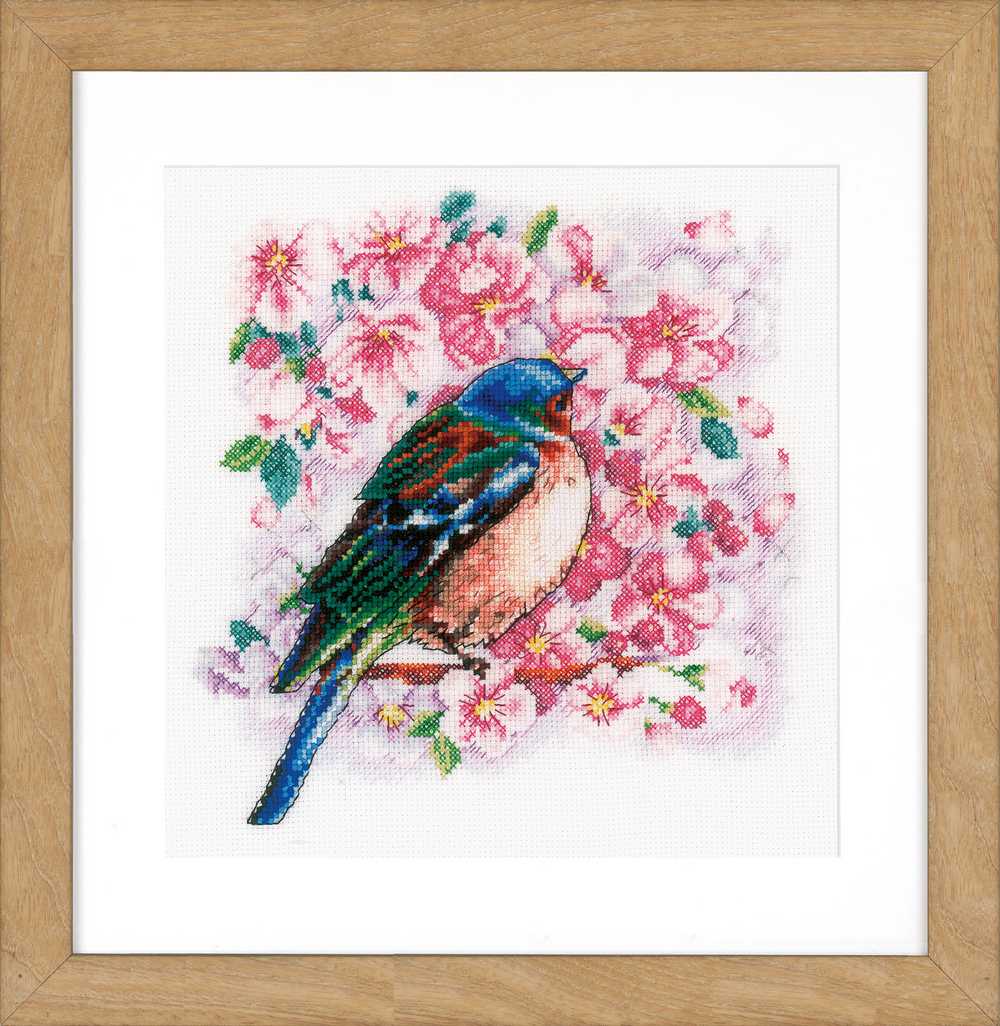 Vervaco Cross Stitch Kit - Bird Between Blossom