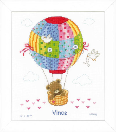Hot Air Balloon Cross Stitch Kit Vervaco