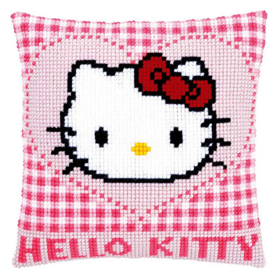 Hello Kitty In a Heart Cushion Front Cross Stitch Kit Vervaco