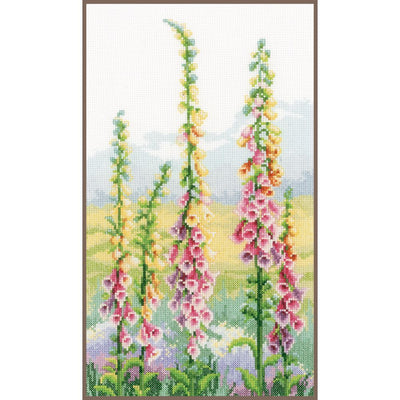 Foxgloves at Dawn Cross Stitch Kit Vervaco SALE