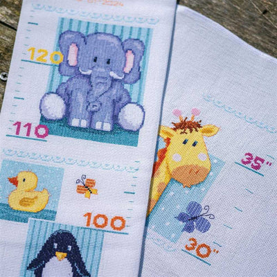 Vervaco Cross Stitch Kit - Baby Animals Height Chart