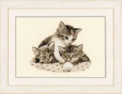 Three Little Kittens Cross Stitch Kit Vervaco