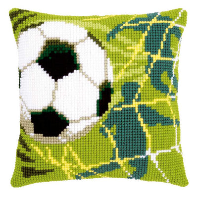 Football Cushion Front Cross Stitch Kit Vervaco