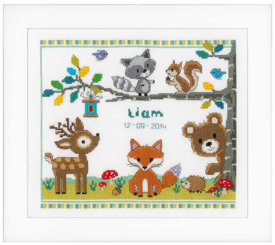 Forest Animals I Cross Stitch Kit by Vervaco