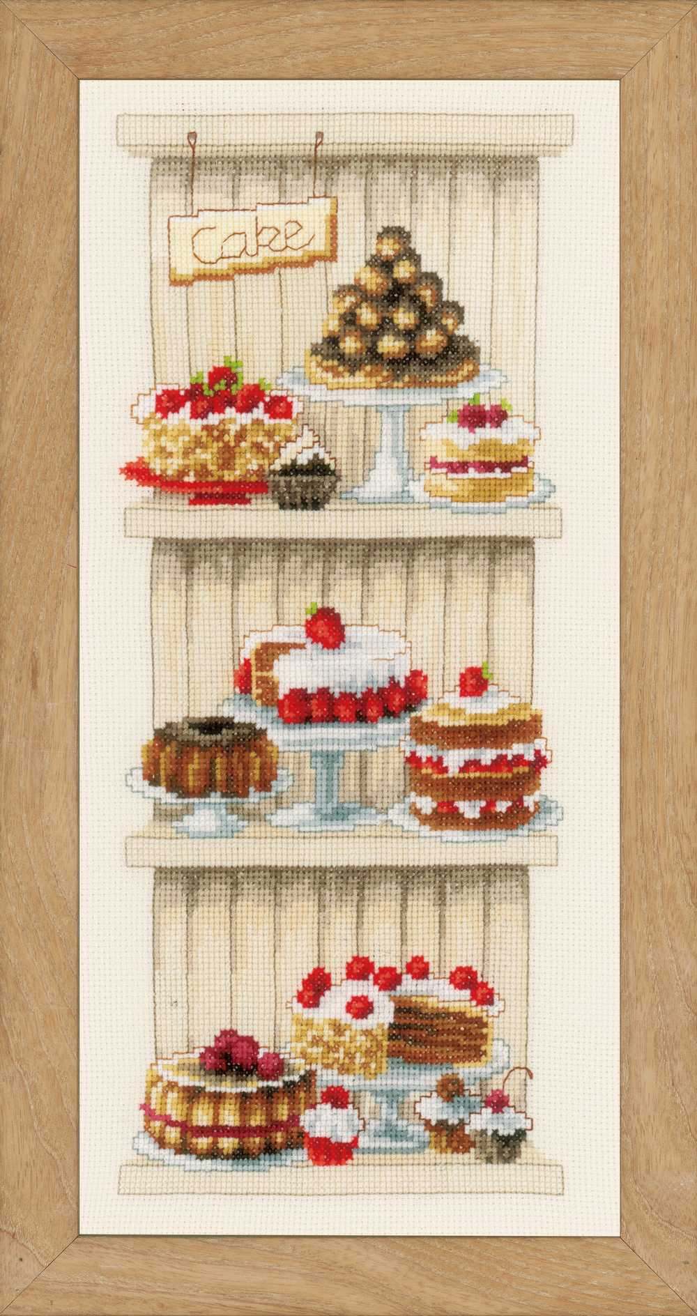 Delicious Cakes Cross Stitch Kit Vervaco