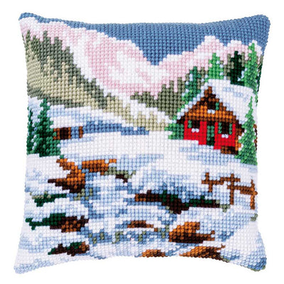 Vervaco Cross Stitch Cushion Kit - Winter Scenery