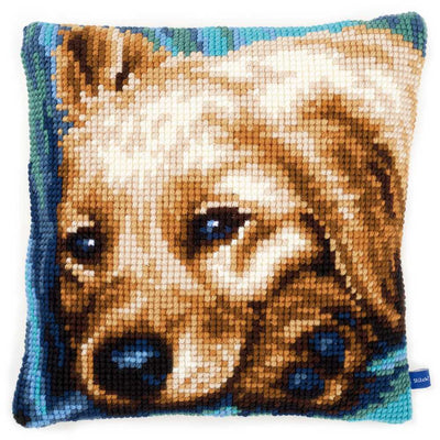 Dog Cushion Front Cross Stitch Kit Vervaco