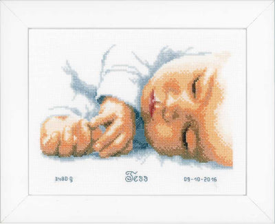 New-Born Birth sampler  Cross Stitch Kit Vervaco