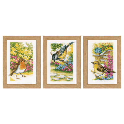Garden Birds Miniatures Cross Stitch Kit Vervaco SALE