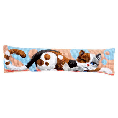 Cat Draught Excluder Cross Stitch Kit by Vervaco